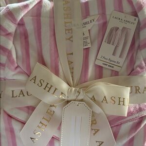 Laura Ashley Pink and White Pajama Set